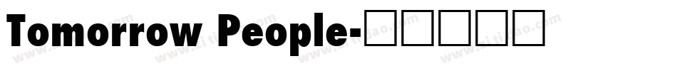 Tomorrow People字体转换